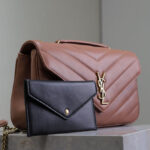 Saint Laurent Loulou Medium In Matelasse Lambskin